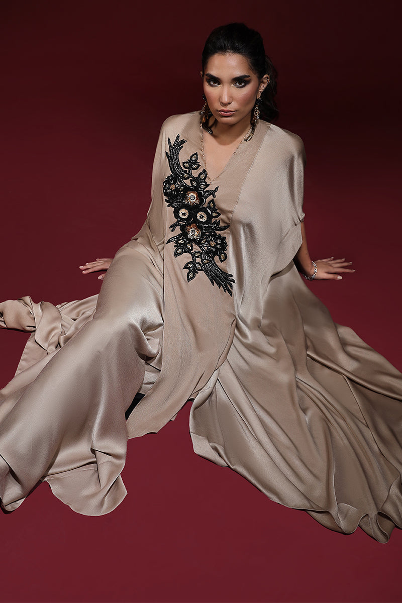 Wardha Saleem | Luxury Pret Fusion Wear | SAHARA DRAPE WITH PANTS (2PC) - House Of Anaya