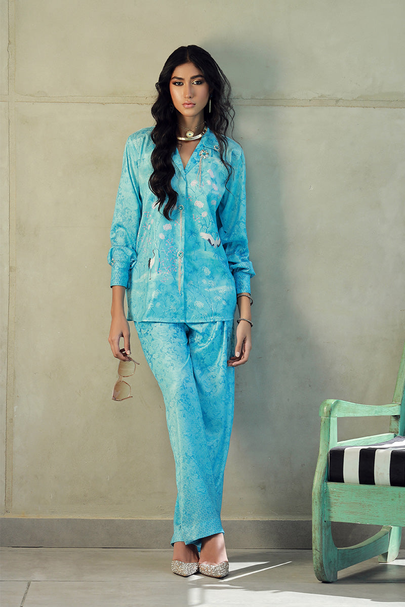 Wardha Saleem | Luxury Pret Fusion Wear | SKYE (2PC) - House Of Anaya