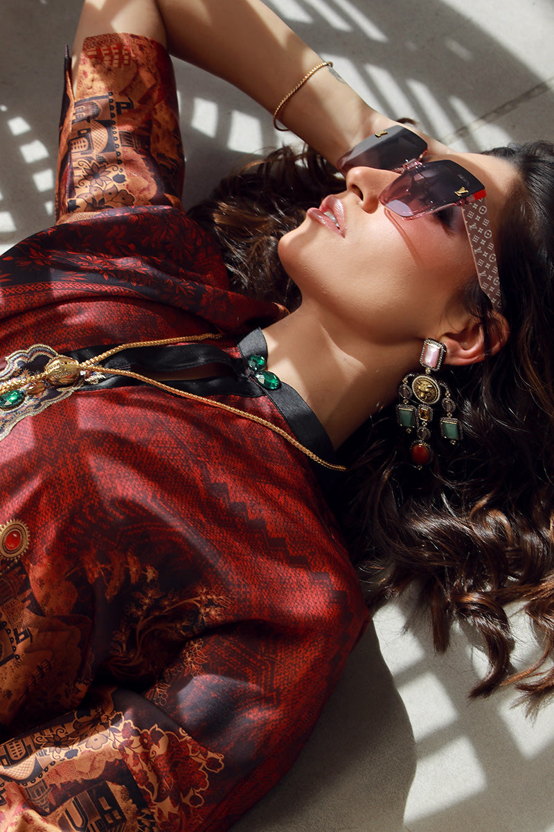 Wardha Saleem | Luxury Pret Fusion Wear | HAZEL (2PC) - House Of Anaya