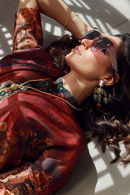 Wardha Saleem | Luxury Pret Fusion Wear | HAZEL (2PC) - House Of Anaya