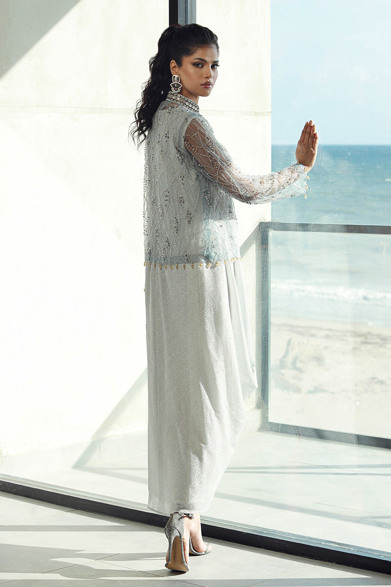 Wardha Saleem | Luxury Pret Fusion Wear | PEARL (2PC) - House Of Anaya