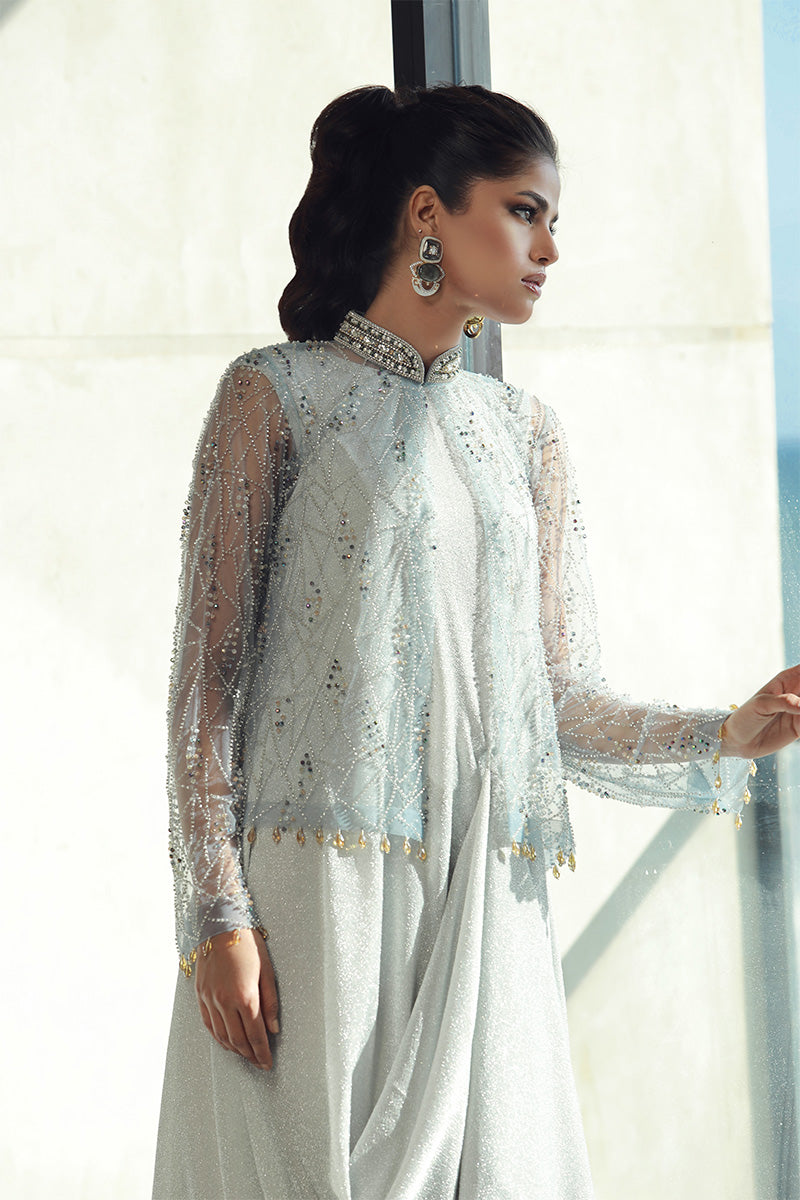 Wardha Saleem | Luxury Pret Fusion Wear | PEARL (2PC) - House Of Anaya