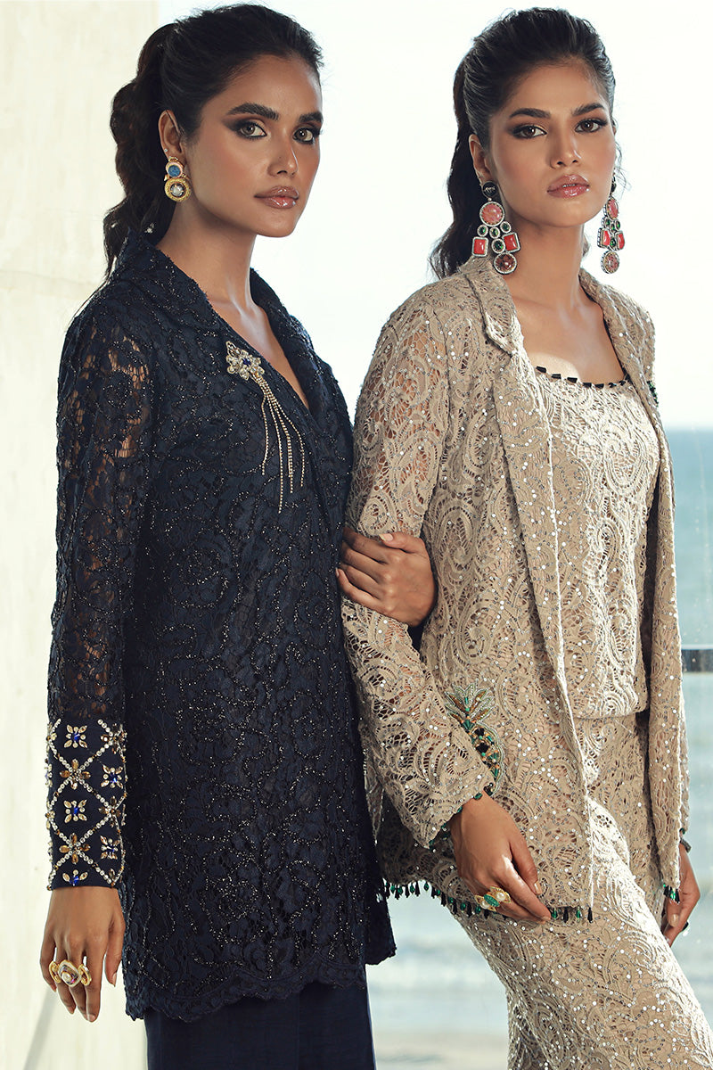 Wardha Saleem | Luxury Pret Fusion Wear | GIA (3PC) - House Of Anaya