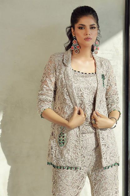 Wardha Saleem | Luxury Pret Fusion Wear | GIA (3PC) - House Of Anaya