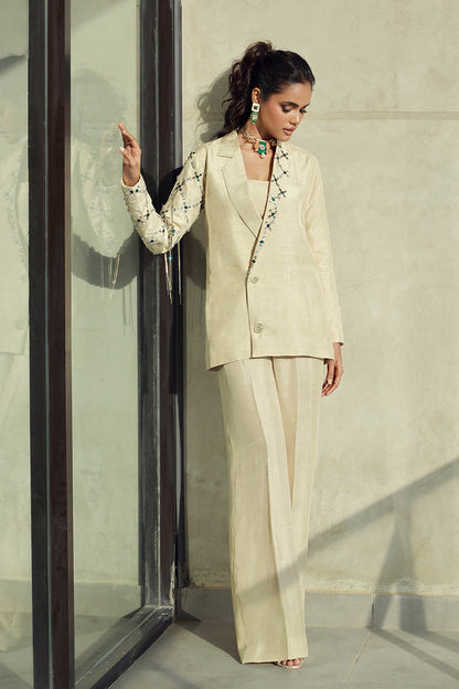 Wardha Saleem | Luxury Pret Fusion Wear | CLARA (2PC) - House Of Anaya