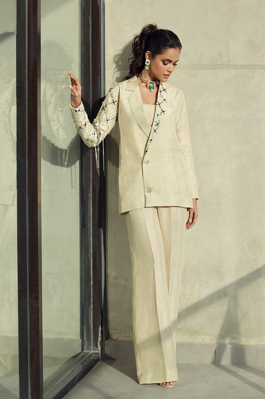 Wardha Saleem | Luxury Pret Fusion Wear | CLARA (2PC) - House Of Anaya