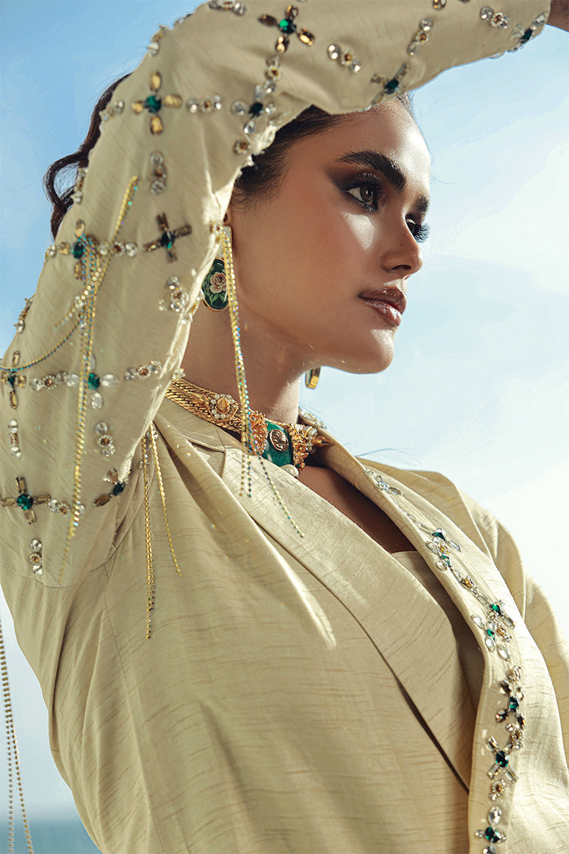 Wardha Saleem | Luxury Pret Fusion Wear | CLARA (2PC) - House Of Anaya