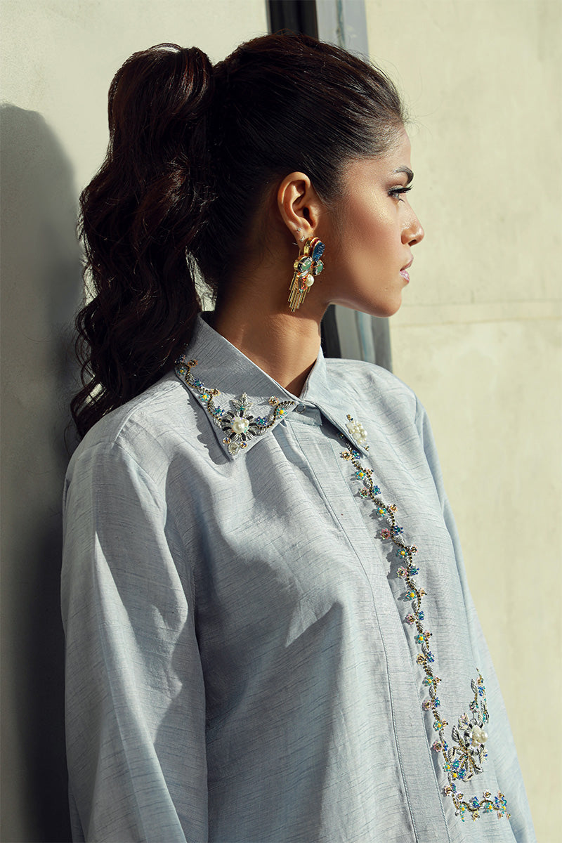 Wardha Saleem | Luxury Pret Fusion Wear | ELLA (2PC) - House Of Anaya