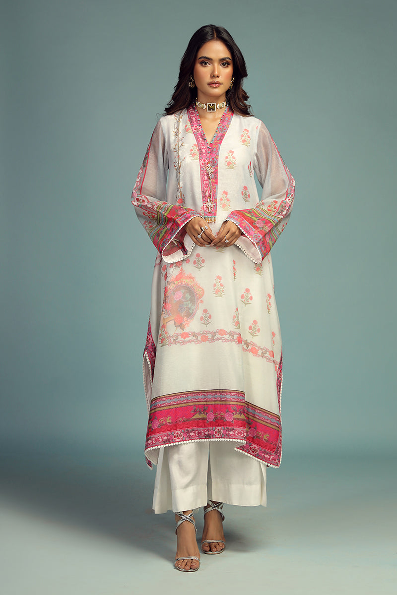 Wardha Saleem | Luxury Pret Traditional Wear | GUL BAHAAR SHIRT WITH DUPATTA (2 PC) - House Of Anaya