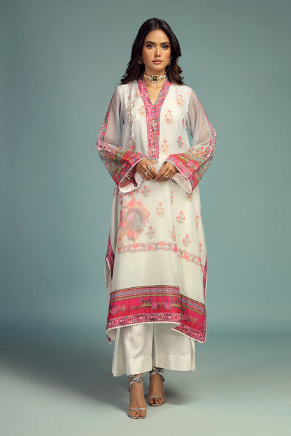 Wardha Saleem | Luxury Pret Traditional Wear | GUL BAHAAR SHIRT WITH DUPATTA (2 PC) - House Of Anaya