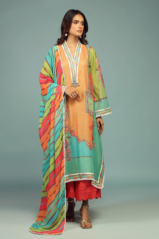 Wardha Saleem | Luxury Pret Traditional Wear | AFSANEH SHIRT WITH DUPATTA ( 2 PC) - House Of Anaya