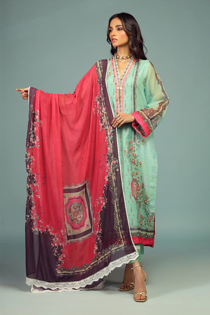 Wardha Saleem | Luxury Pret Traditional Wear | CHANDNI SHIRT WITH DUPATTA ( 2 PC) - House Of Anaya