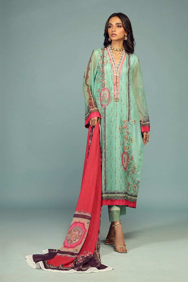 Wardha Saleem | Luxury Pret Traditional Wear | CHANDNI SHIRT WITH DUPATTA ( 2 PC) - House Of Anaya