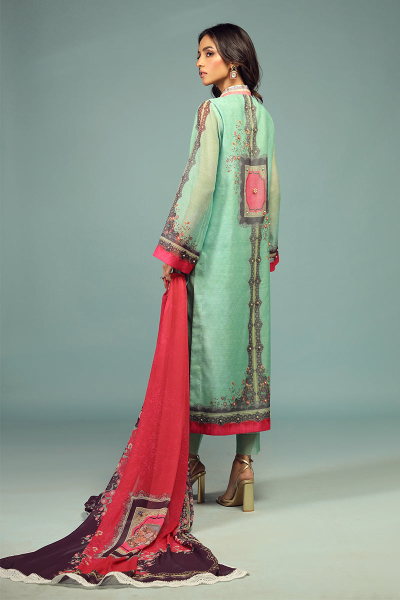 Wardha Saleem | Luxury Pret Traditional Wear | CHANDNI SHIRT WITH DUPATTA ( 2 PC) - House Of Anaya