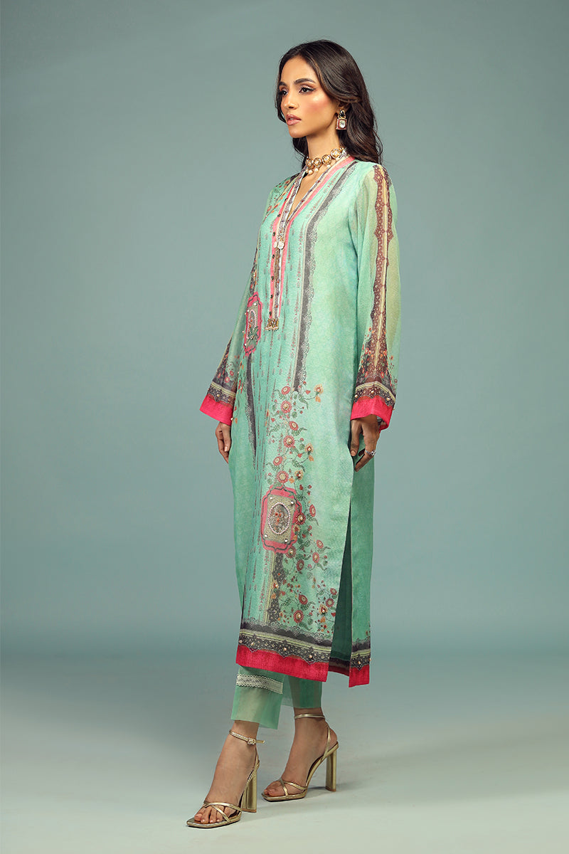 Wardha Saleem | Luxury Pret Traditional Wear | CHANDNI SHIRT WITH DUPATTA ( 2 PC) - House Of Anaya