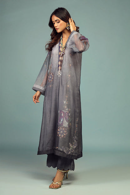 Wardha Saleem | Luxury Pret Traditional Wear | DARVESH SHIRT WITH DUPATTA ( 2 PC) - House Of Anaya