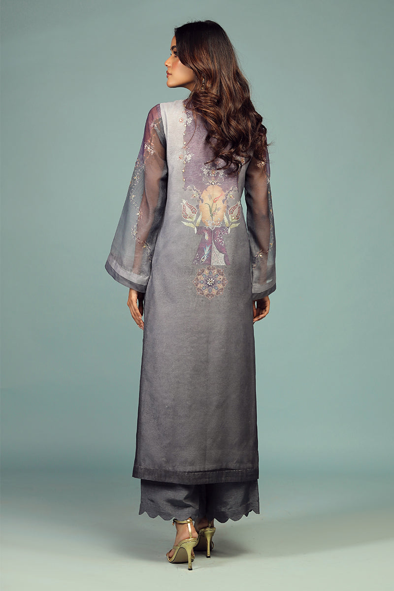 Wardha Saleem | Luxury Pret Traditional Wear | DARVESH SHIRT WITH DUPATTA ( 2 PC) - House Of Anaya