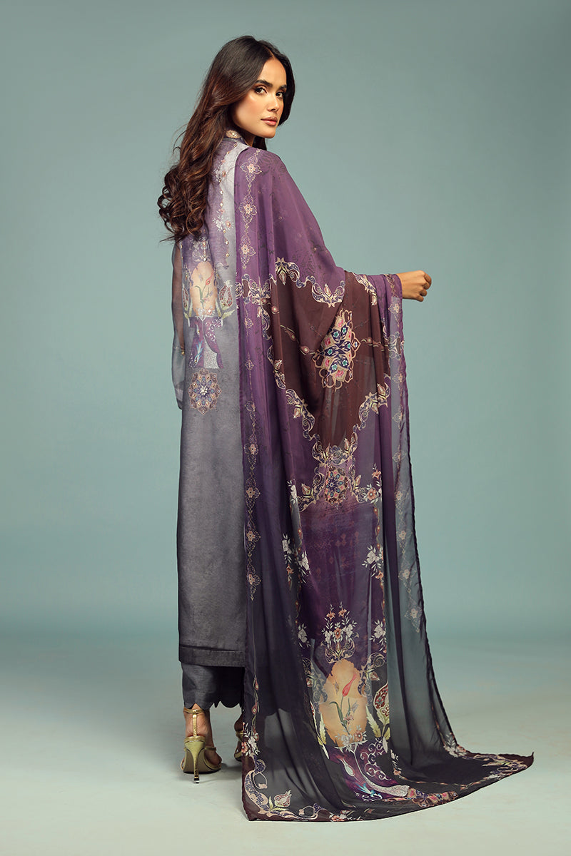 Wardha Saleem | Luxury Pret Traditional Wear | DARVESH SHIRT WITH DUPATTA ( 2 PC) - House Of Anaya