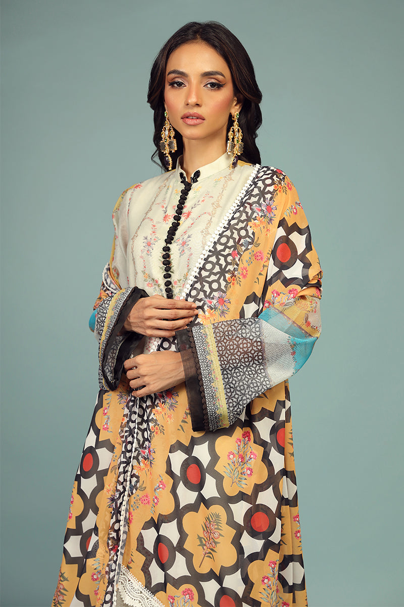 Wardha Saleem | Luxury Pret Traditional Wear | BARAHDARI SHIRT WITH DUPATTA ( 2 PC) - House Of Anaya