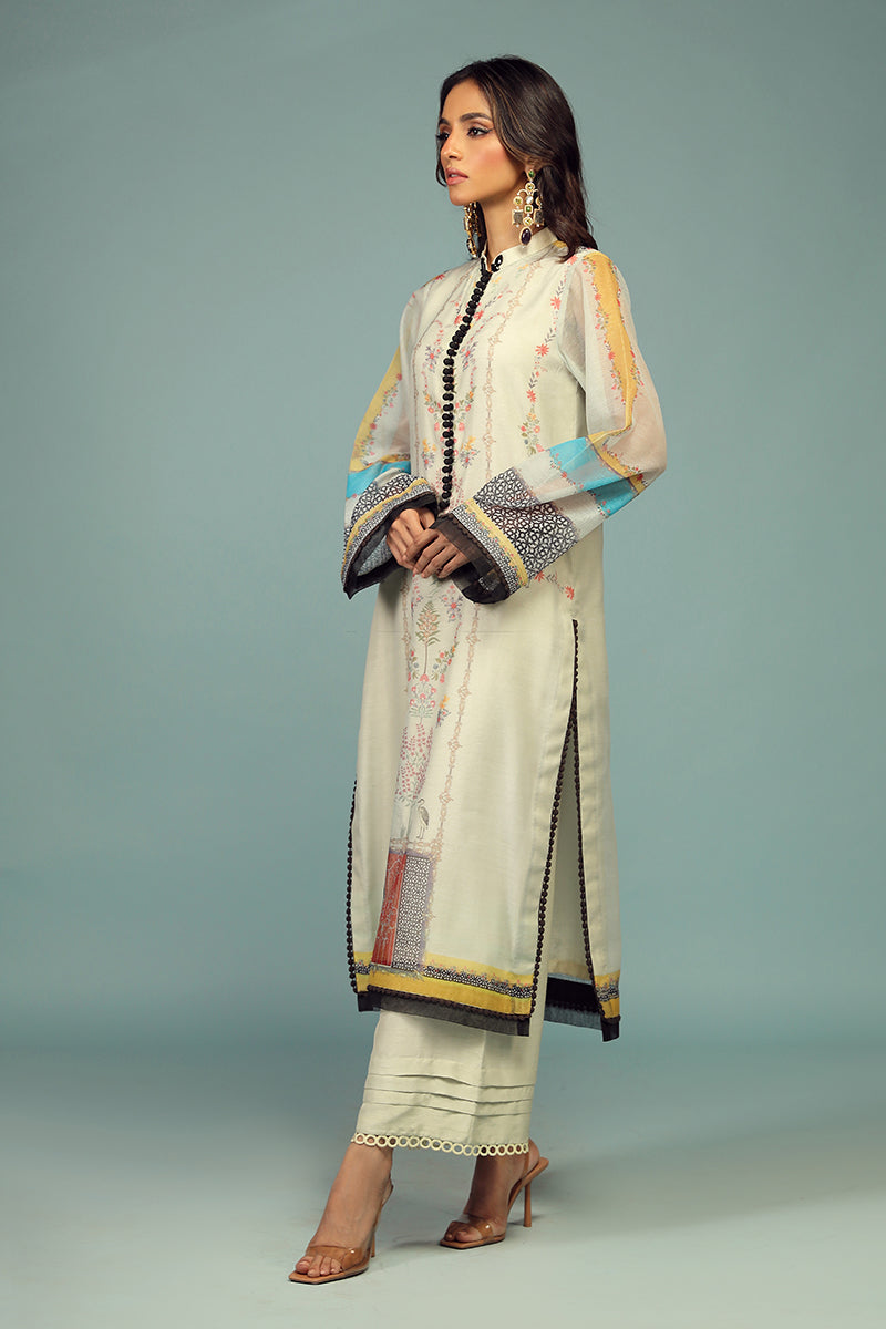 Wardha Saleem | Luxury Pret Traditional Wear | BARAHDARI SHIRT WITH DUPATTA ( 2 PC) - House Of Anaya