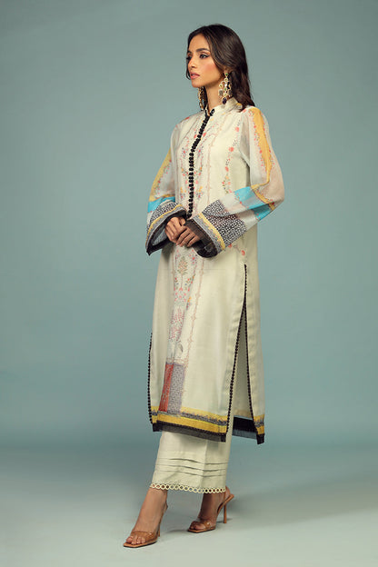 Wardha Saleem | Luxury Pret Traditional Wear | BARAHDARI SHIRT WITH DUPATTA ( 2 PC) - House Of Anaya