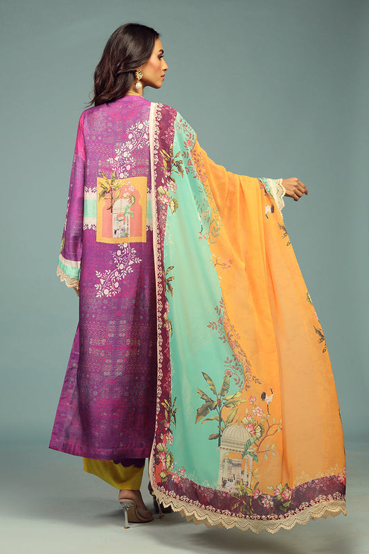 Wardha Saleem | Luxury Pret Traditional Wear | JHAROKA SHIRT WITH DUPATTA ( 2 PC) - House Of Anaya