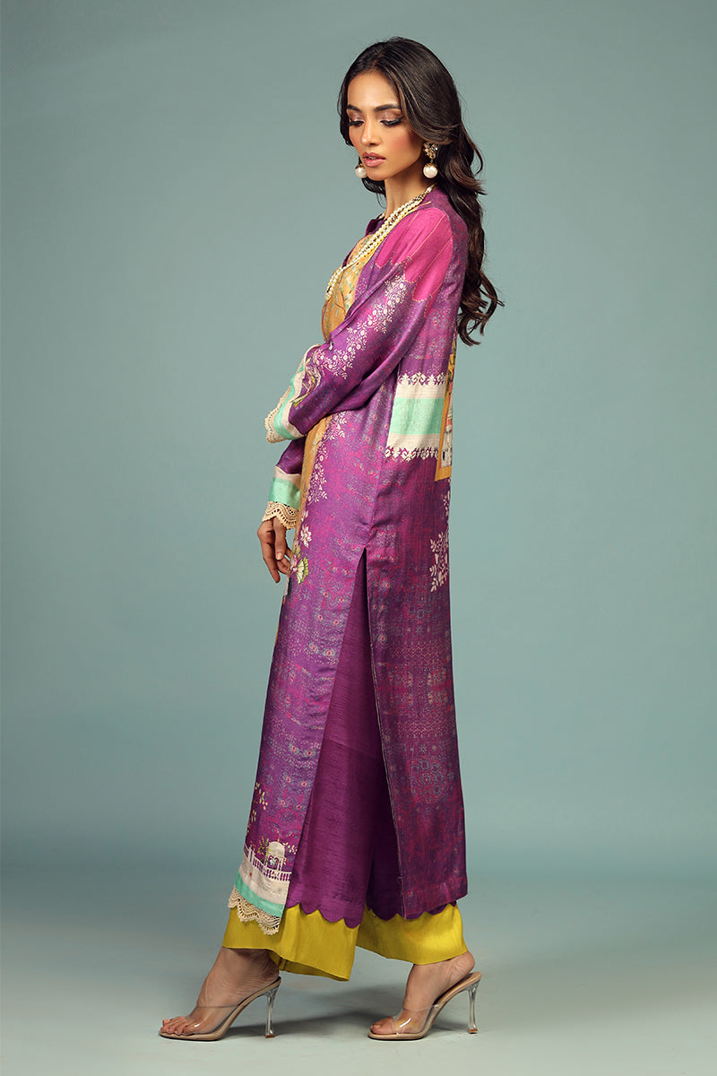 Wardha Saleem | Luxury Pret Traditional Wear | JHAROKA SHIRT WITH DUPATTA ( 2 PC) - House Of Anaya