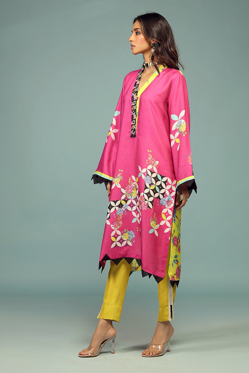 Wardha Saleem | Luxury Pret Traditional Wear | SHIKARGAH SHIRT WITH DUPATTA ( 2 PC) - House Of Anaya