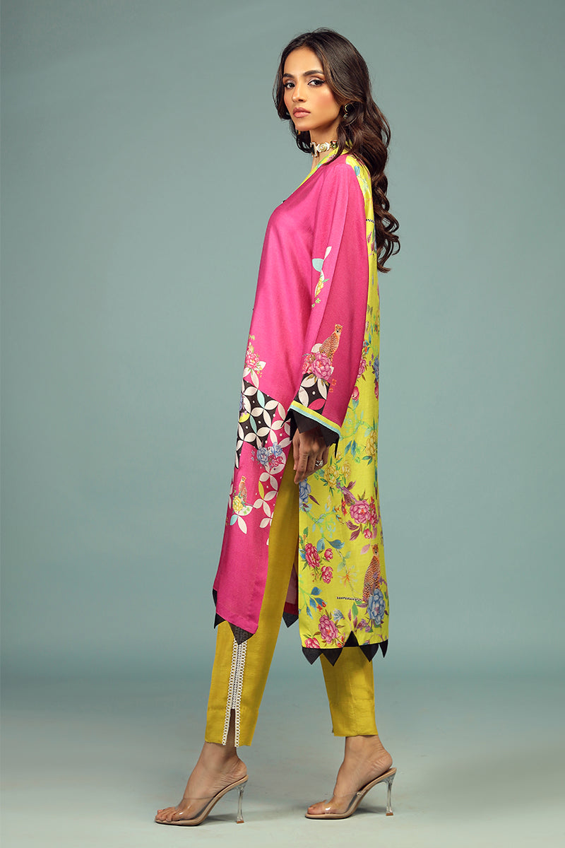 Wardha Saleem | Luxury Pret Traditional Wear | SHIKARGAH SHIRT WITH DUPATTA ( 2 PC) - House Of Anaya