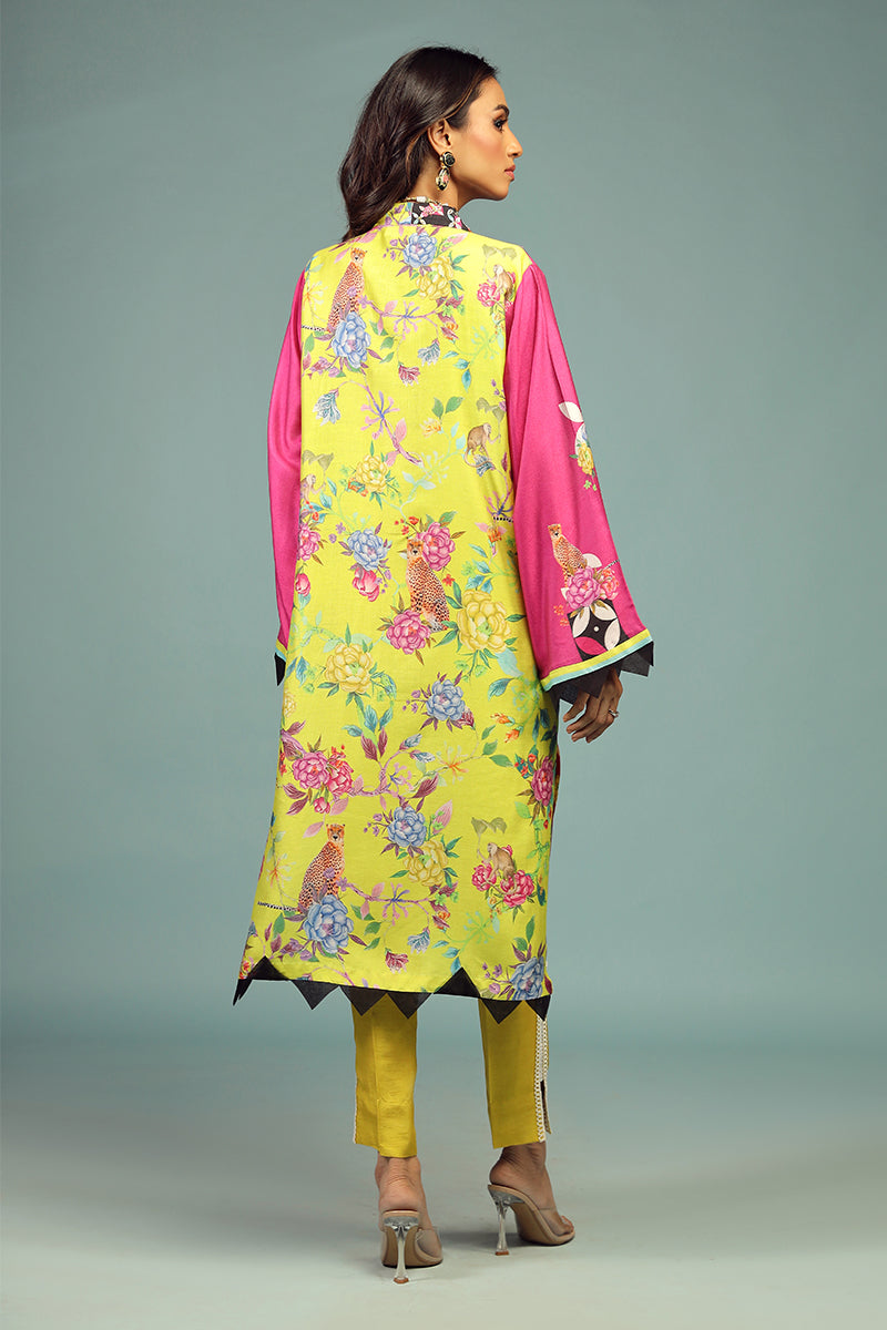 Wardha Saleem | Luxury Pret Traditional Wear | SHIKARGAH SHIRT WITH DUPATTA ( 2 PC) - House Of Anaya