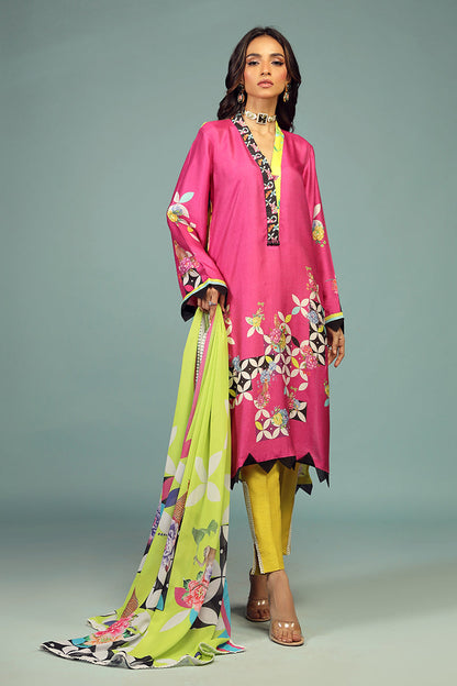 Wardha Saleem | Luxury Pret Traditional Wear | SHIKARGAH SHIRT WITH DUPATTA ( 2 PC) - House Of Anaya