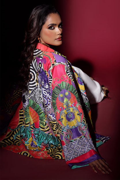 Wardha Saleem | Luxury Pret Fusion Wear | SAFARI JACKET WITH JUMPSUIT (2PC) - House Of Anaya