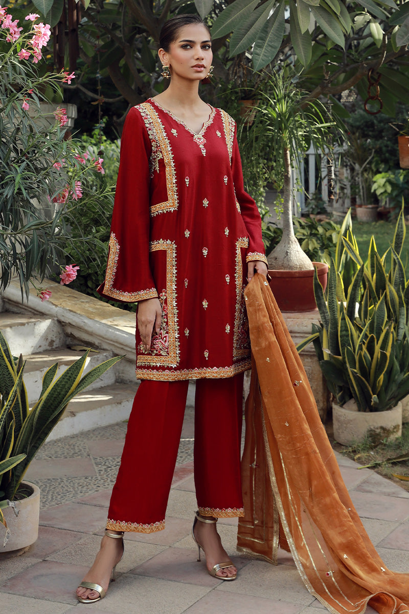Sana Abbas | Velvet Formals | TOPAZ - House Of Anaya
