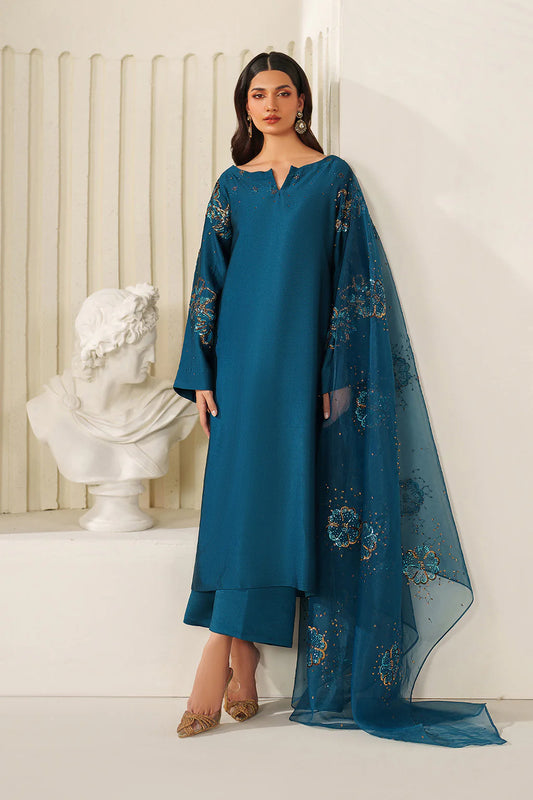 Iznik | Festive Formals | UE-616 Embroidered Ramen Silk