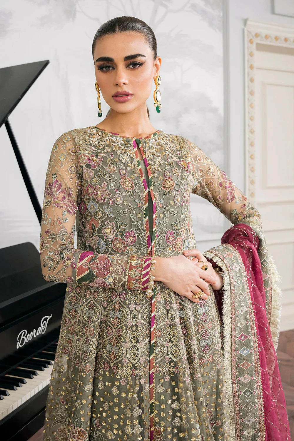Baroque | Chantelle Embroidered Collection 2024 | CH12-02 - House Of Anaya