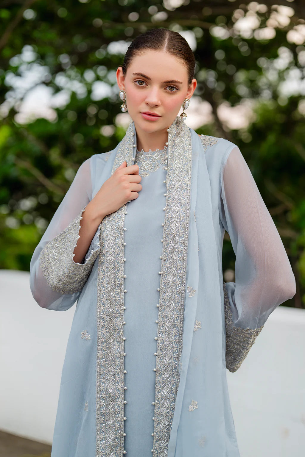 Iznik | Chinon Chiffon | CC-70 Embroidered Chiffon
