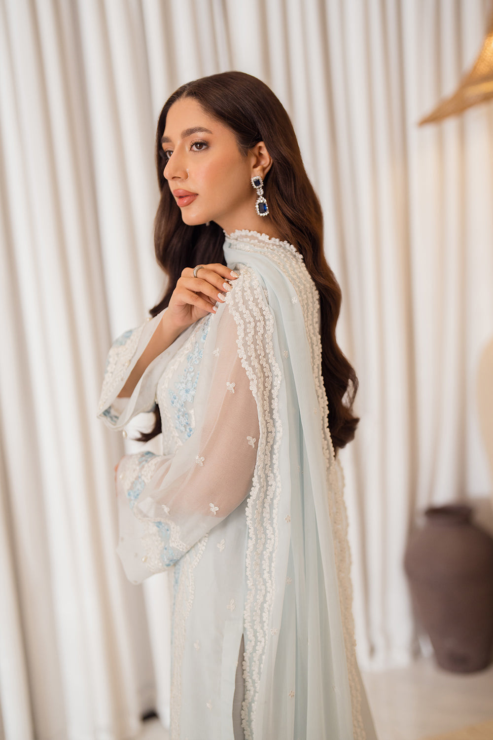 Azure | Ensembles Embroidered Formals | Ocean Whisper - House Of Anaya