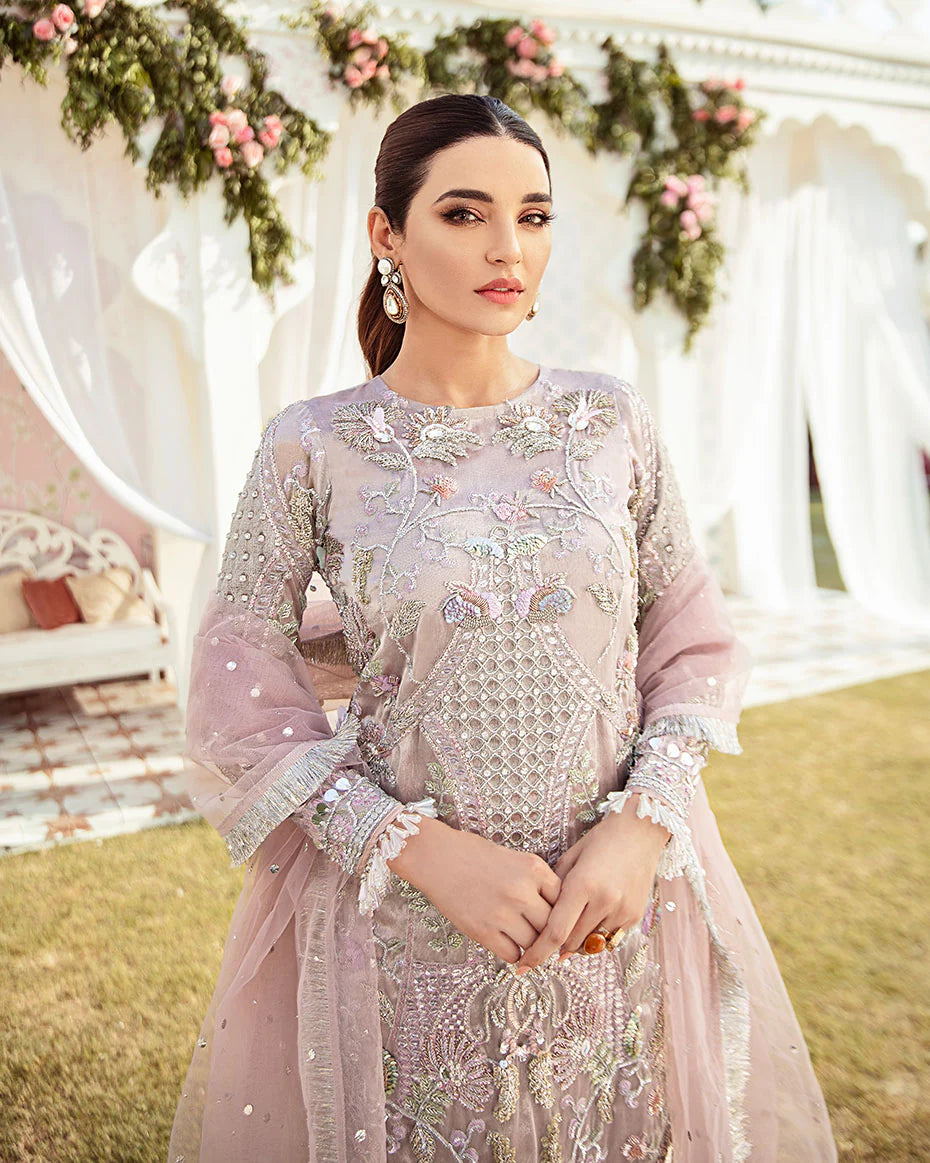Gulaal | Fleur De Rose | Clair Embroidered Net 3-Piece Suit WS-05