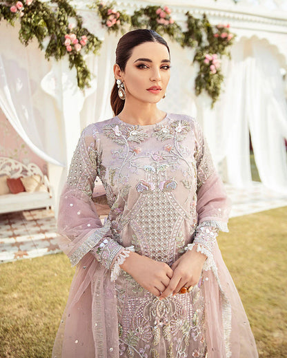 Gulaal | Fleur De Rose | Clair Embroidered Net 3-Piece Suit WS-05