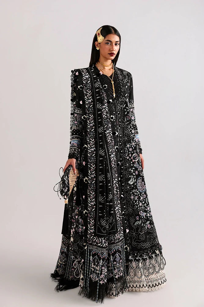 Suffuse Meravi | Black Embroidered Lawn Eid Suit