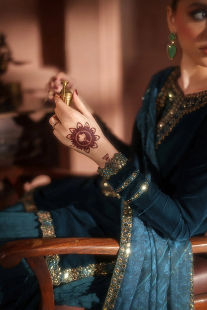 IZNIK | Raagni Velvet Formals | IV-64 Embroidered Velvet