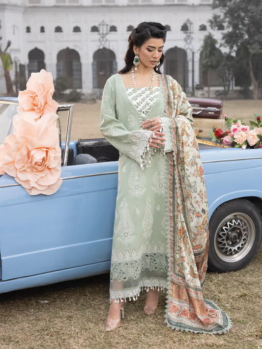 Faiza Faisal | Maya Luxury Lawn | Elena - House Of Anaya