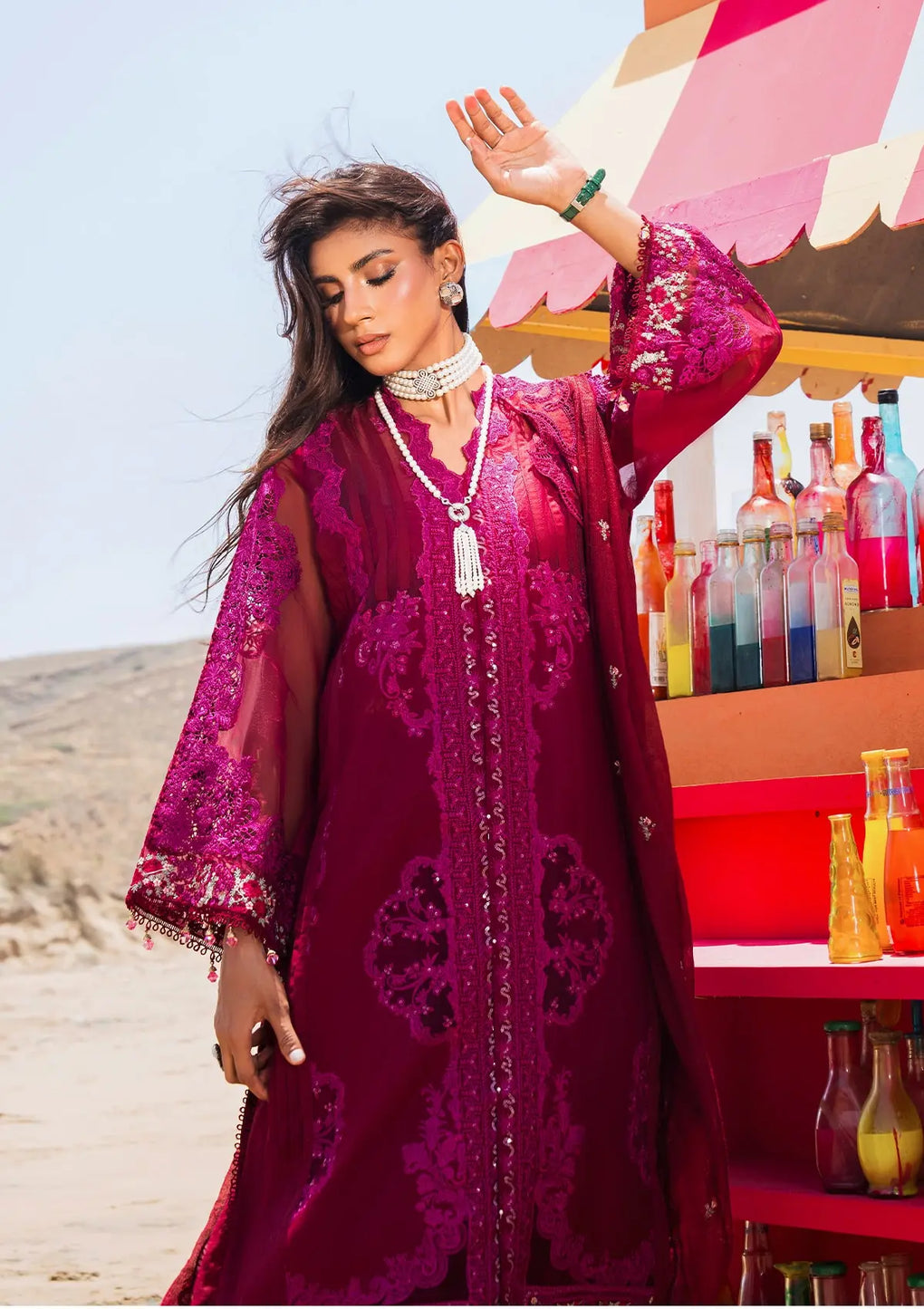 Elaf Premium | Hai Kuch Festive Lawn 24 | EHK-01B Gulzar - House Of Anaya