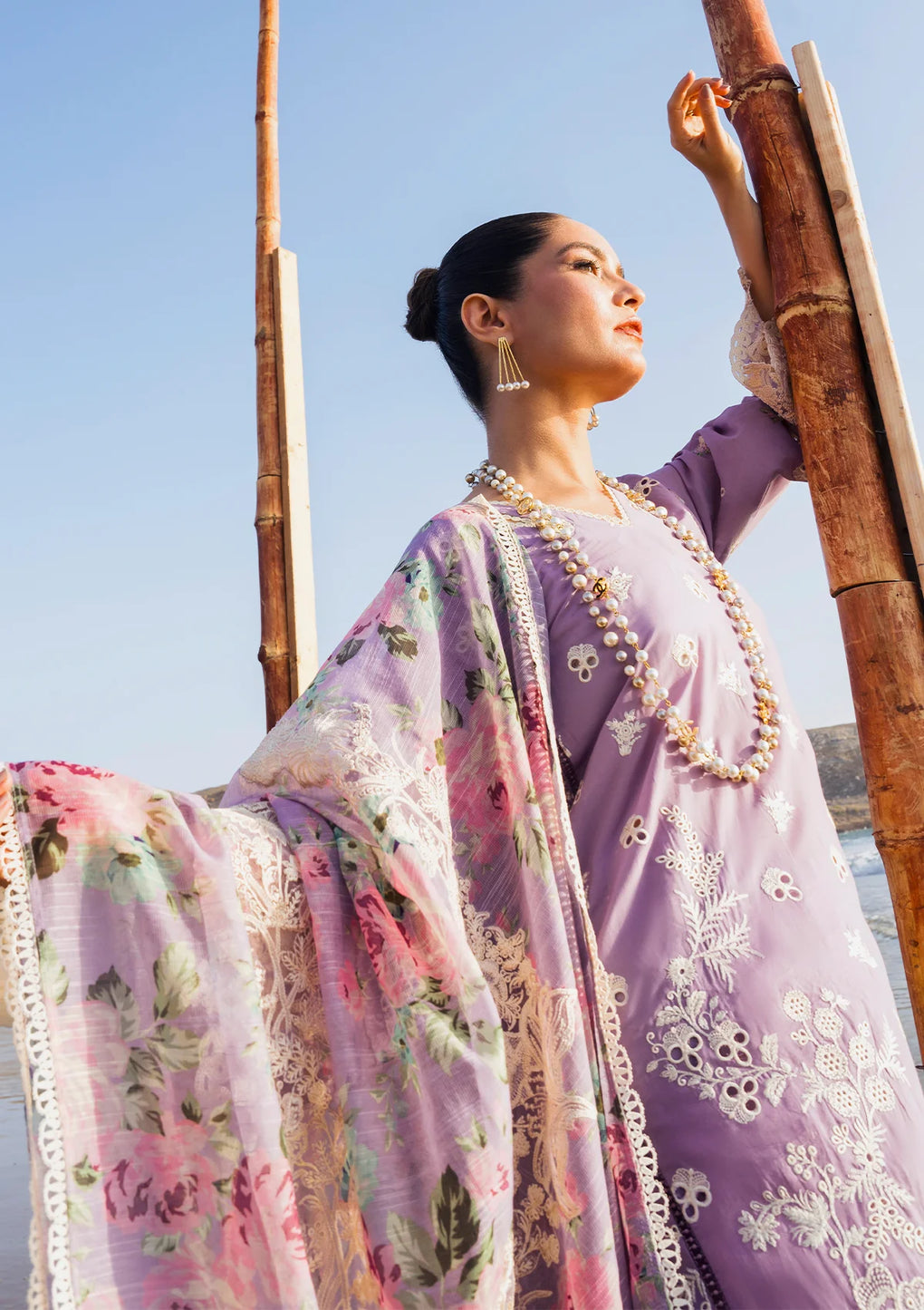Elaf Premium | Hai Kuch Festive Lawn 24 | EHK-02A Banafsha - House Of Anaya