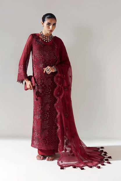 Alizeh | Aymal Luxury Bamber Chiffon | RIKA MAROON
