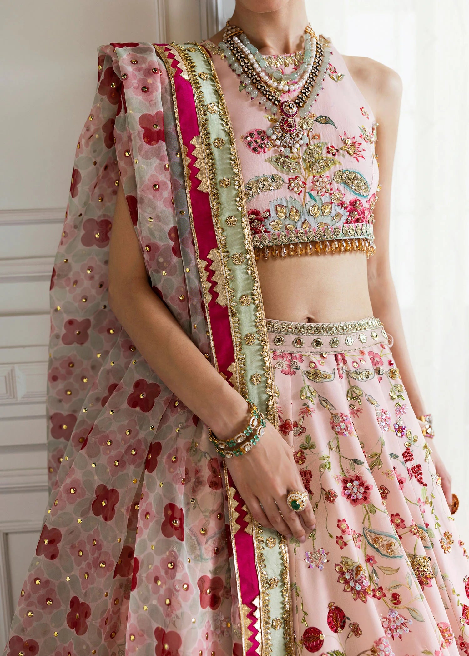 Crimson | CRIMSON X SAIRA SHAKIRA  WEDDING '24 | Chinoiserie Lehnga - House Of Anaya  