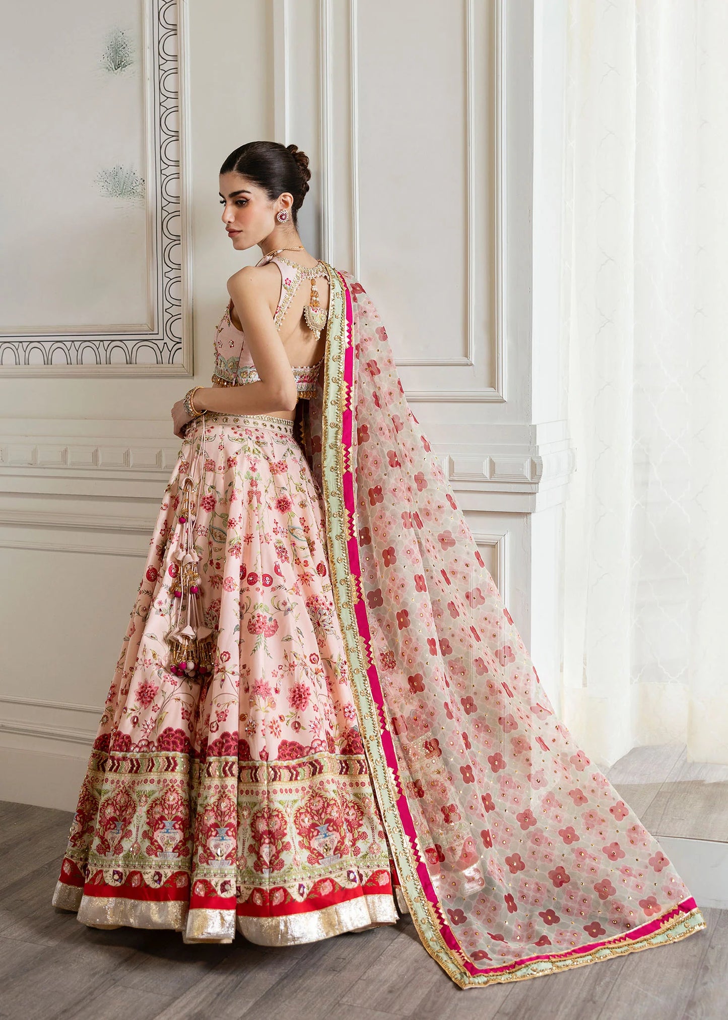 Crimson | CRIMSON X SAIRA SHAKIRA  WEDDING '24 | Chinoiserie Lehnga - House Of Anaya  