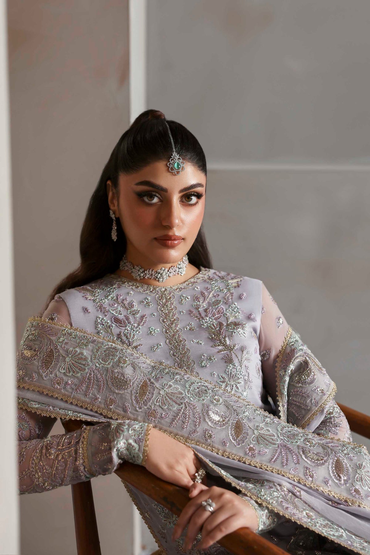 Akbar Aslam | Meeras Luxury Chiffon 25 | Emeraya