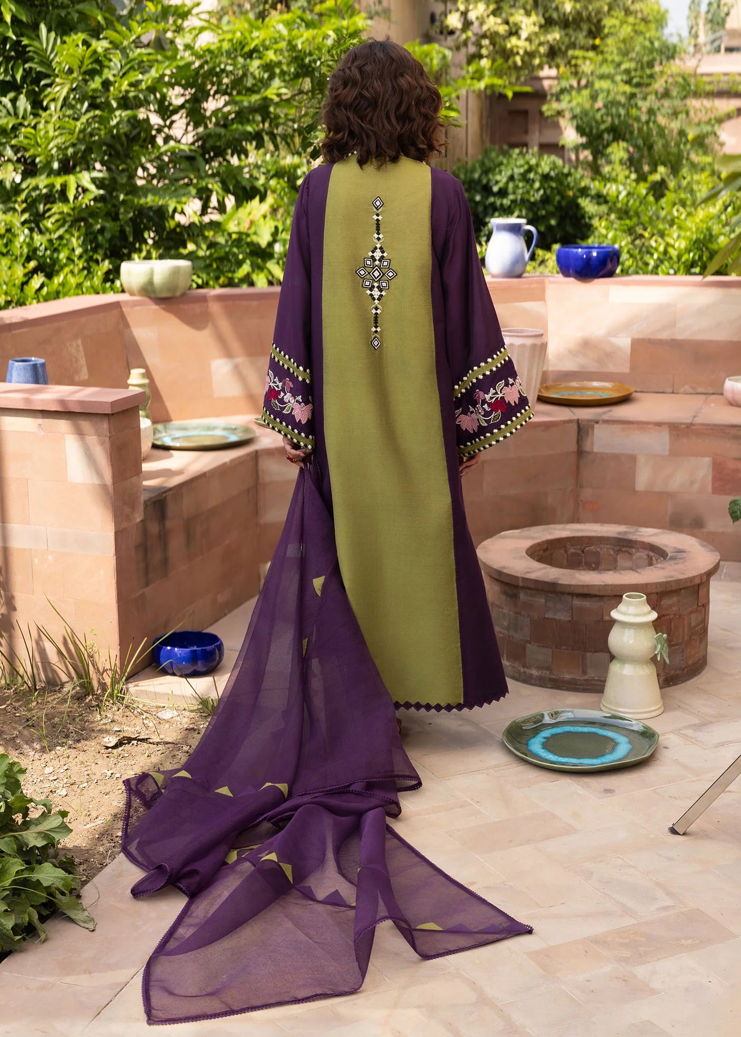 Crimson | MITTI - WINTER PRET '25 | Rani Vogue(Plum)