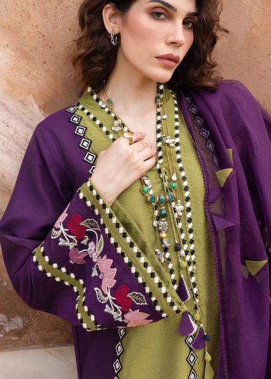 Crimson | MITTI - WINTER PRET '25 | Rani Vogue(Plum)